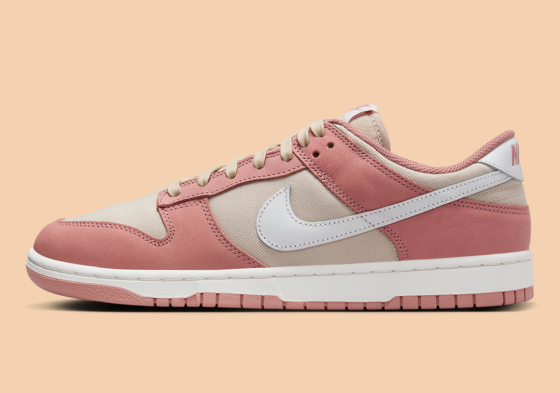 The Nike Dunk Low Dresses Up In "Red Stardust" Once Again