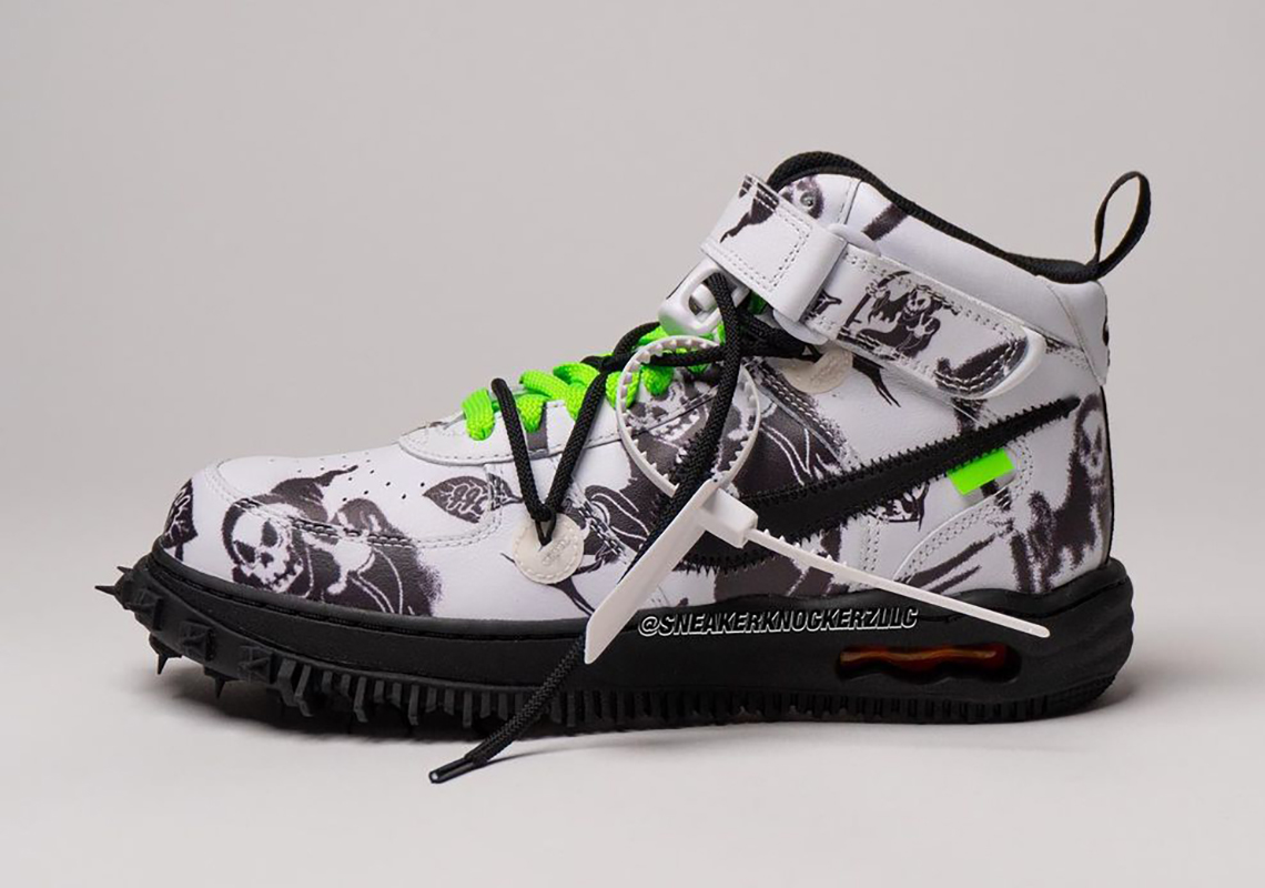 Off-White Virgil Abloh Nike Air Force 1 Mid Grim Reaper Sample