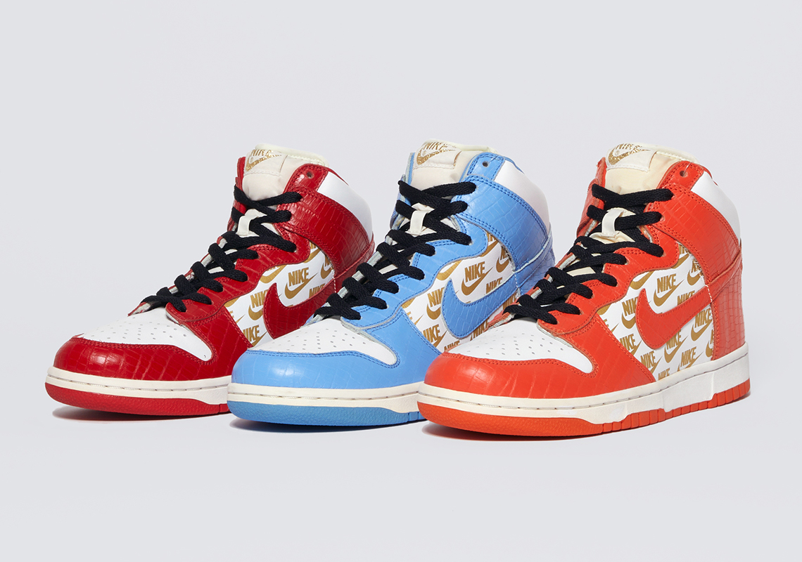 Pharrell's JOOPITER Auctions Off Three First-Iteration Prototypes Of The Supreme x Nike SB Dunk High