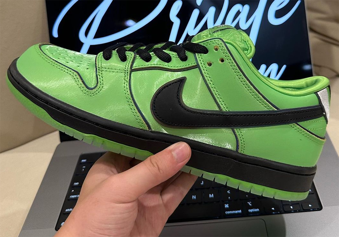 Up Close With The Powerpuff Girls x Nike SB Dunk Low "Buttercup"