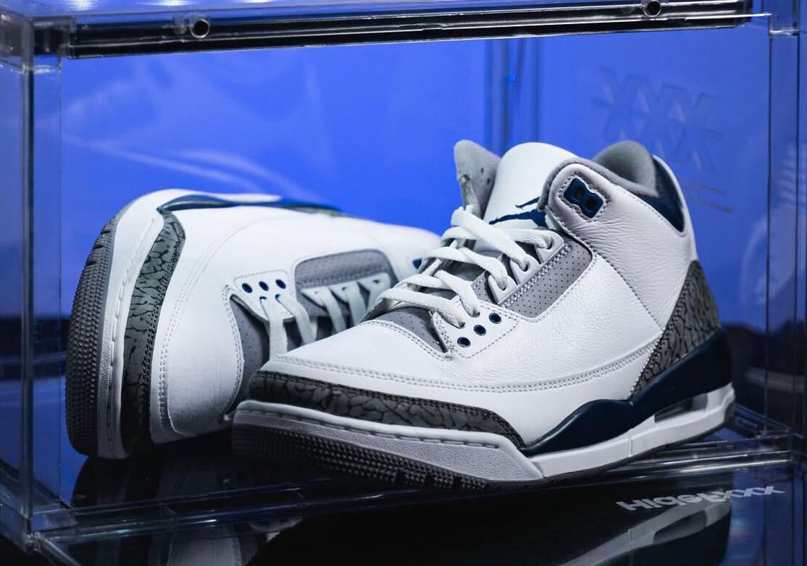 Air SU2022 jordan 3 White Navy Photos 1