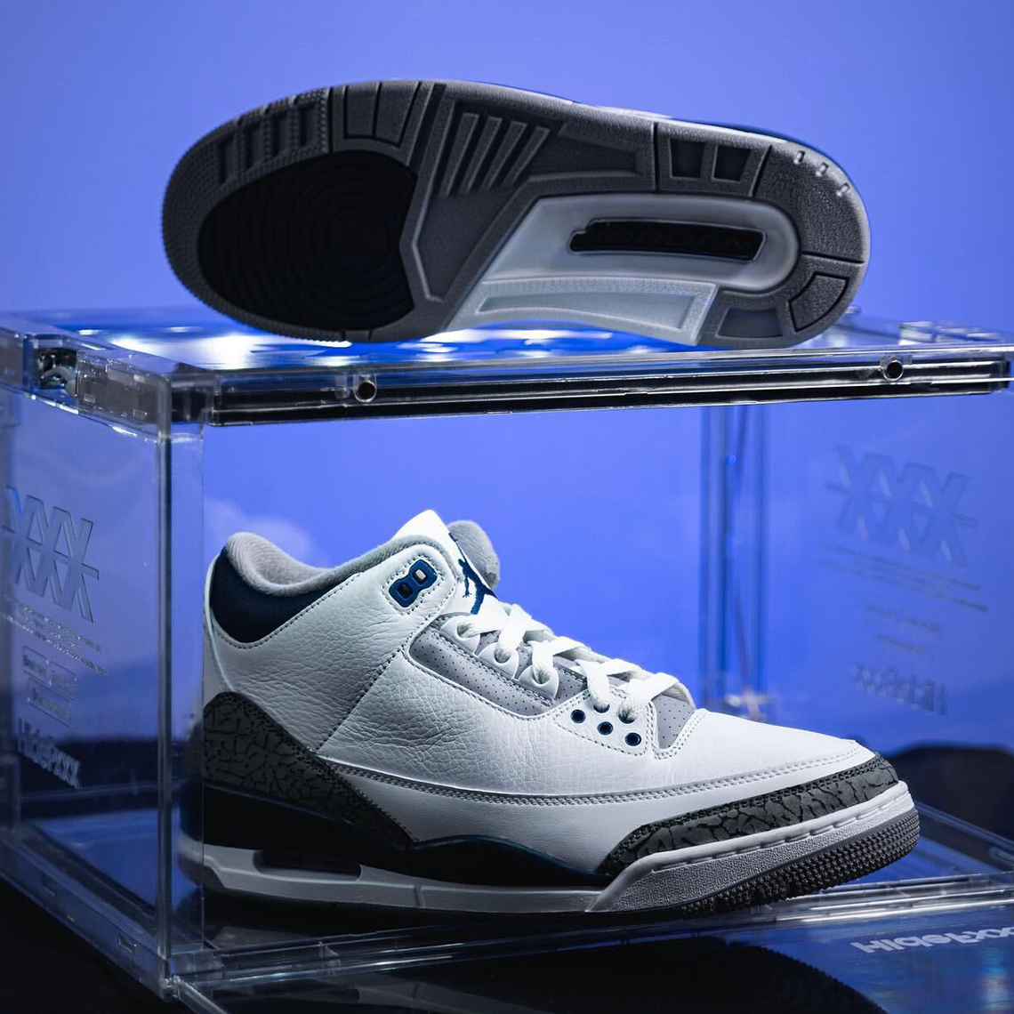 Air SU2022 jordan 3 White Navy Photos 4