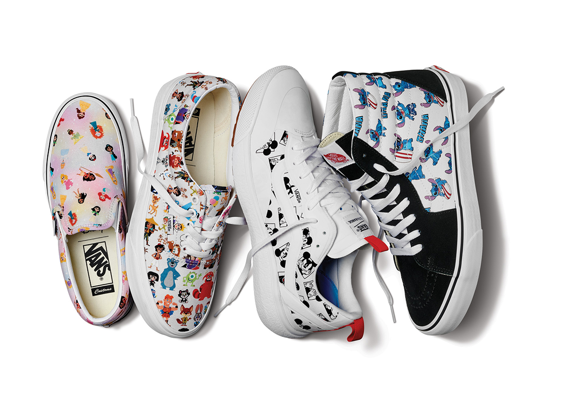 Disney mid Vans 100th Year Anniversary Release Date On White 9