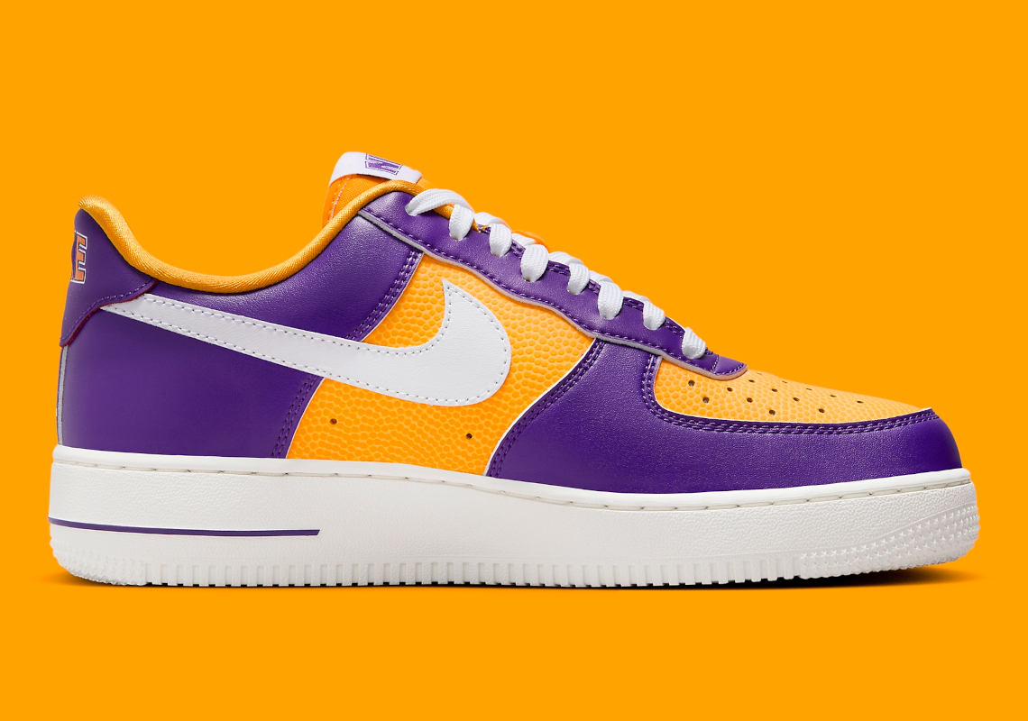 Purple and yellow discount air force ones