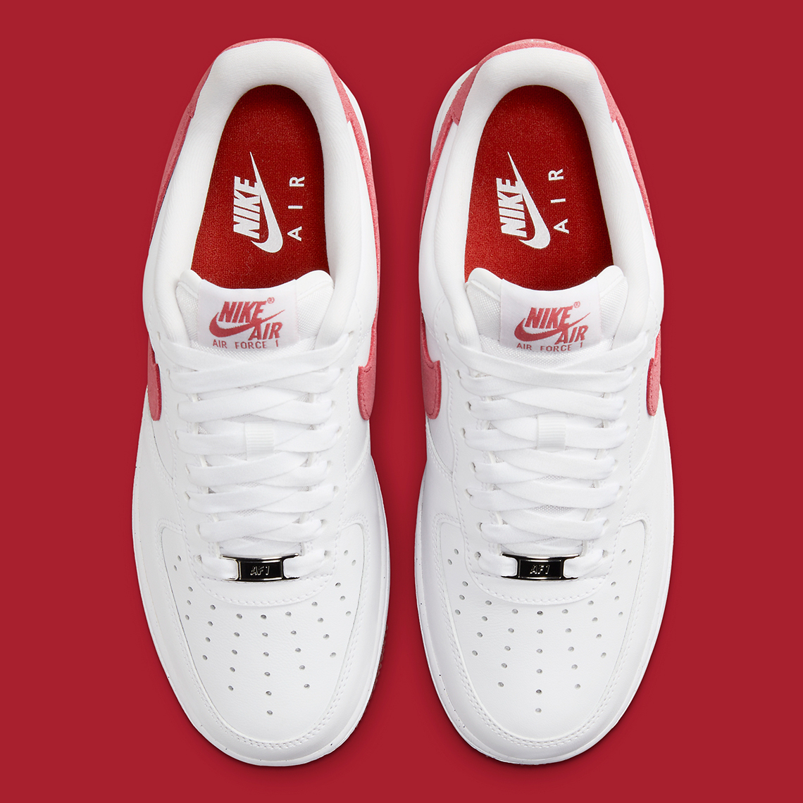 Nike Air Force 1 White Red Fq7626 100 2