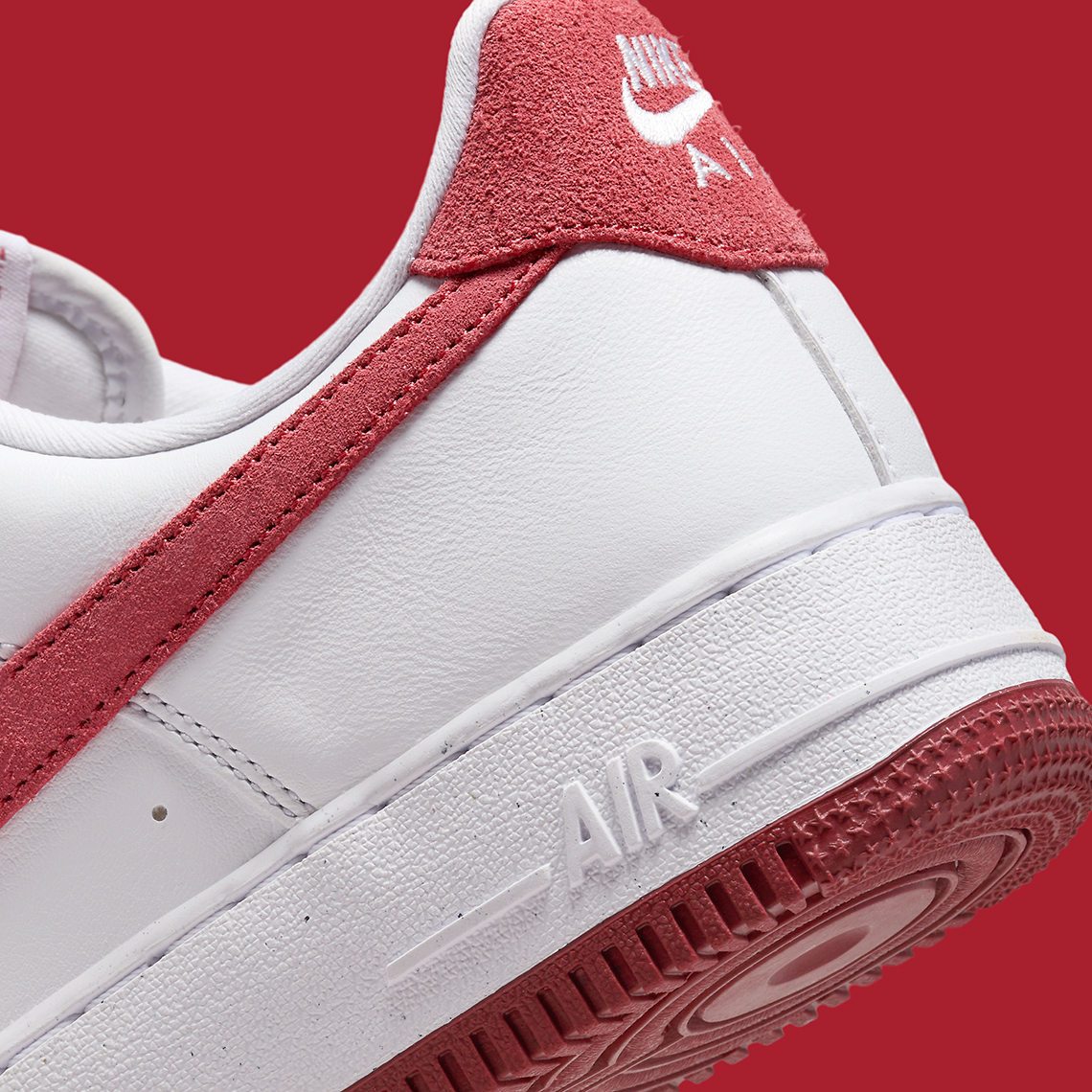 Nike Air Force 1 White Adobe Team Red Dragon Red FQ7626-100 ...