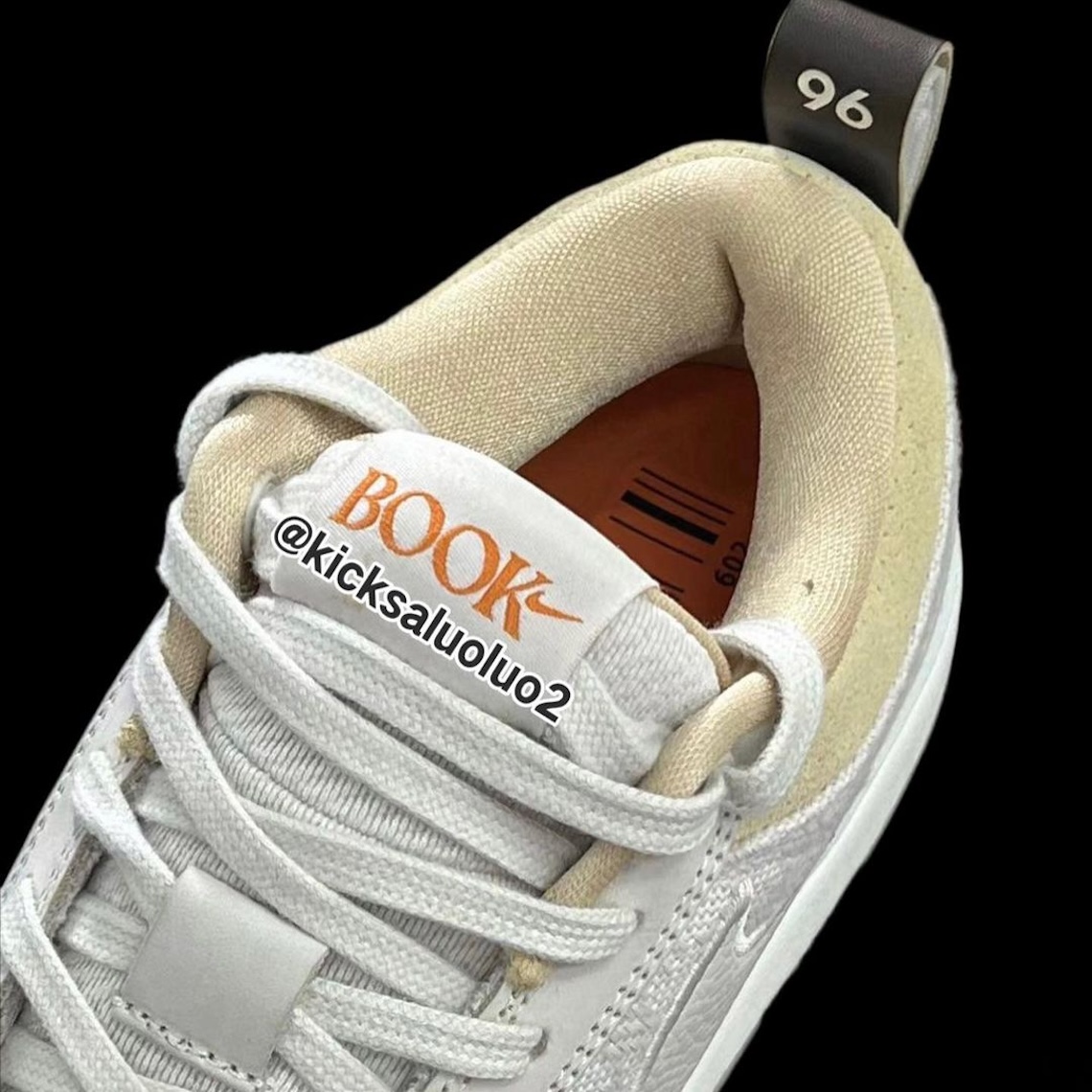 Nike Book 1 White Grey Release Date 2
