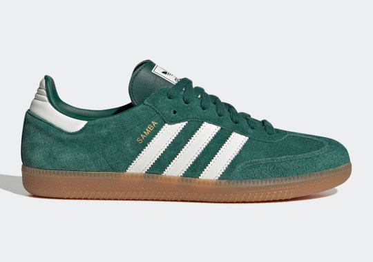 The adidas Samba Dresses In A Vintage “Collegiate Green”