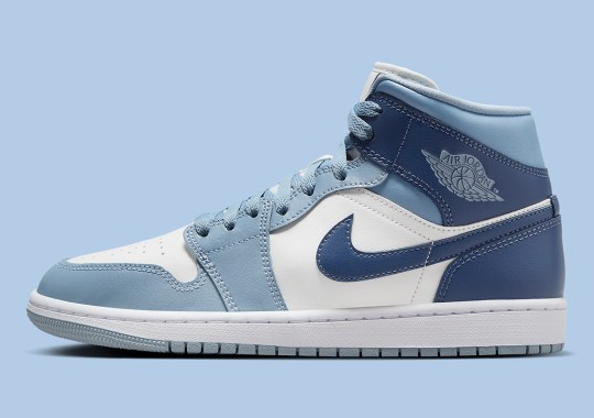 This Air Jordan 1 Mid For Women Is Feeling The Blues