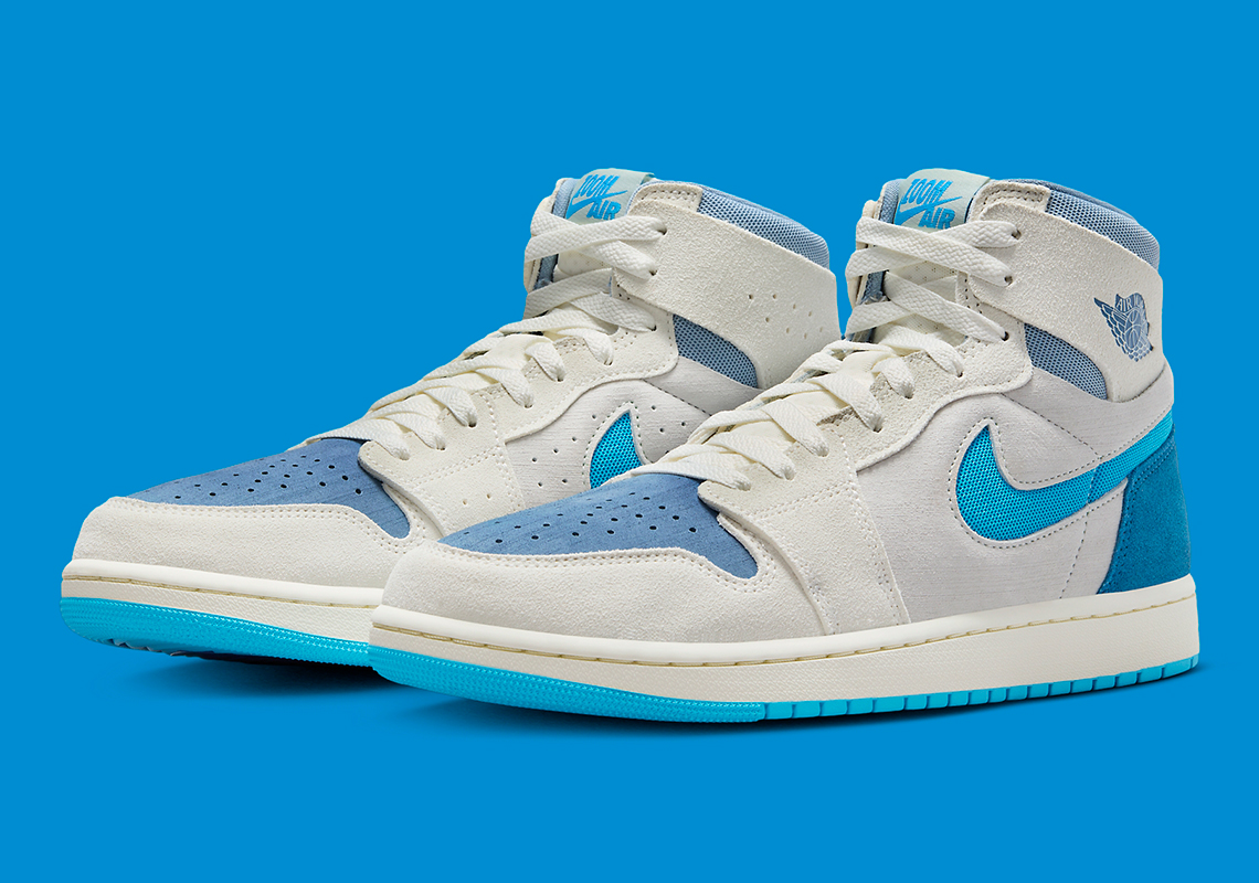 The air jordan 1 low white track red blue orange Zoom CMFT 2 “Dark Powder Blue” Is Available Now