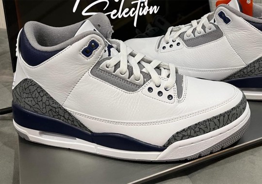 First Look At The Air Jordan 3 "White/Navy" Releasing In January 2024