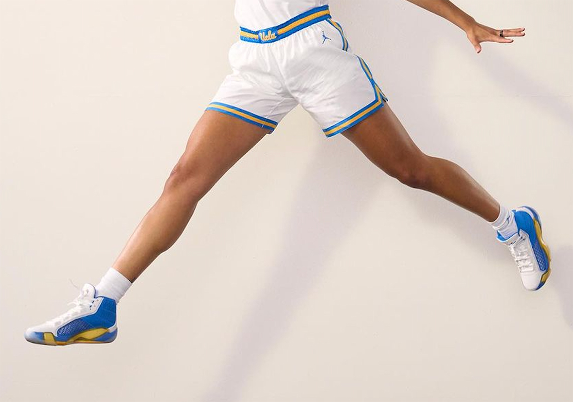Kiki Rice Debuts The Nike air jordan retro xi 11 space jam black concord white 2016 og gs 378038-003 “UCLA” PE