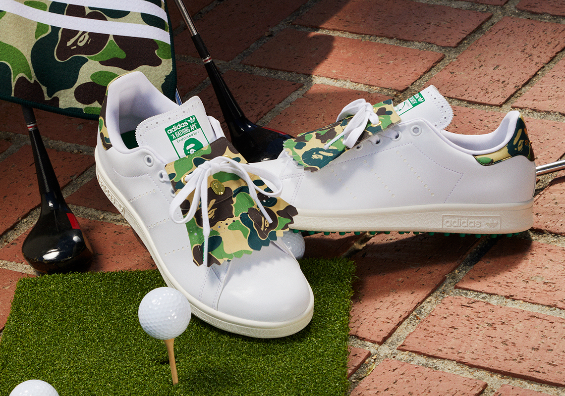 Bape Adidas Stan Smith Golf Shoes Ig5916 1