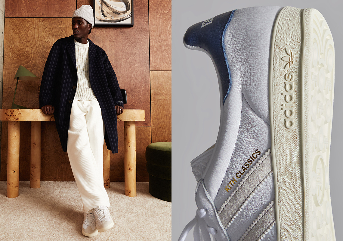 kith classics adidas gazelle indoor white navy 3