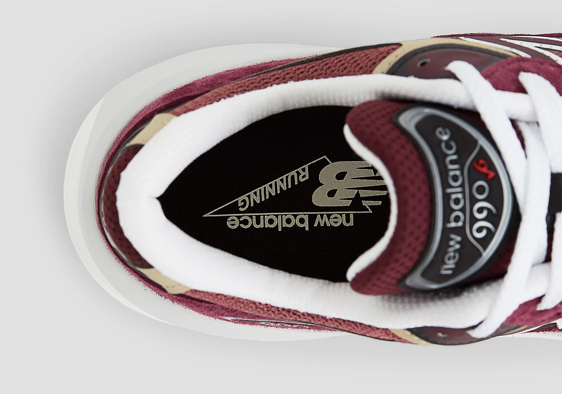 Голубые кроссовки New Balance 327 Made In Usa Burgundy U990bt6 6