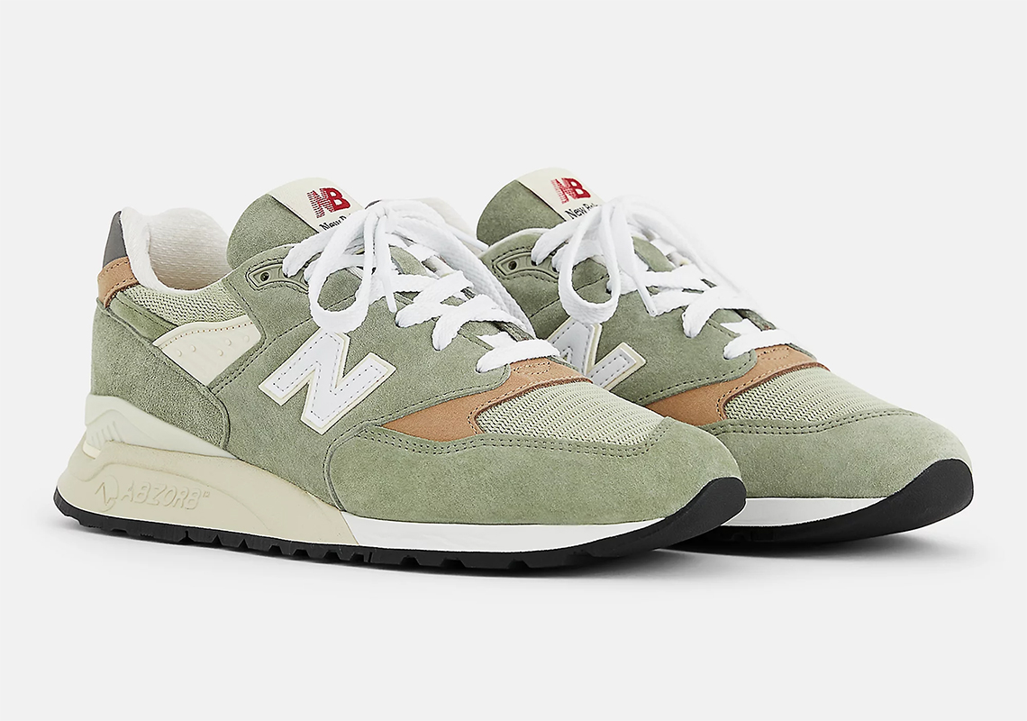 "Olive Leaf" Gently Adorns The New Balance 998 Made In USA