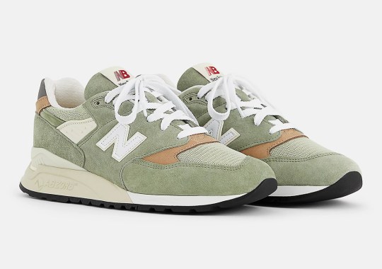 “Olive Leaf” Gently Adorns The New Balance 998 Made In USA