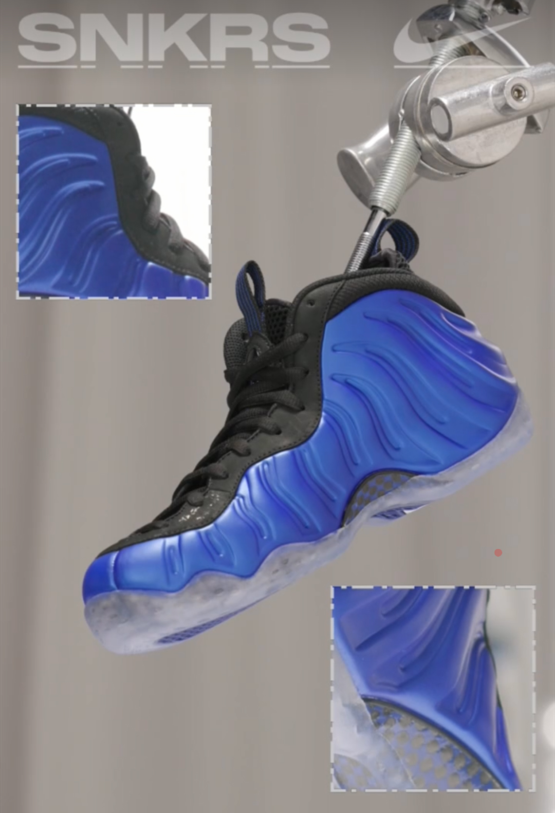 Foamposite one hot sale royal blue