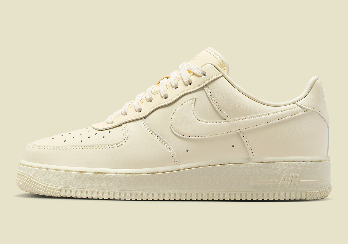 A Buttery Yellow Overtakes The Crease-Less Nike Air Force 1 Low Fresh