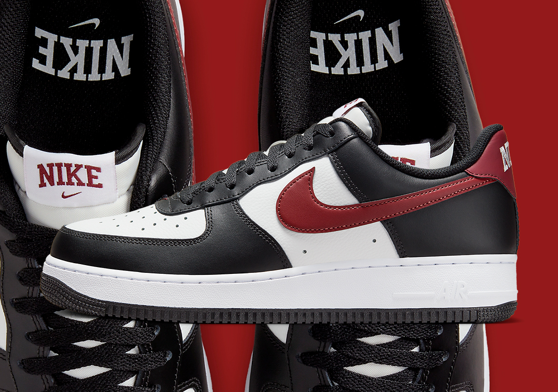 The Nike Air Force 1 Dons A Classic Black And Red Colorway