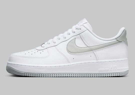 “Light Smoke Grey” Accents Land On This Clean Nike Air Force 1 Low