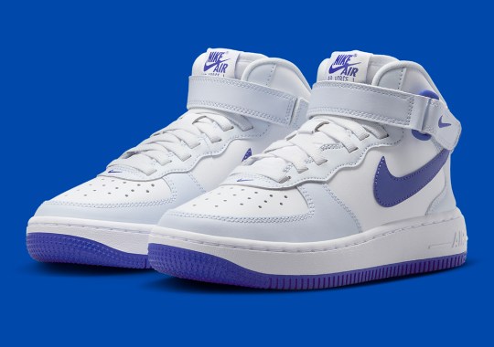 The Nike Air Force 1 Mid Surfaces With Persistent “Royal Blue” Accents