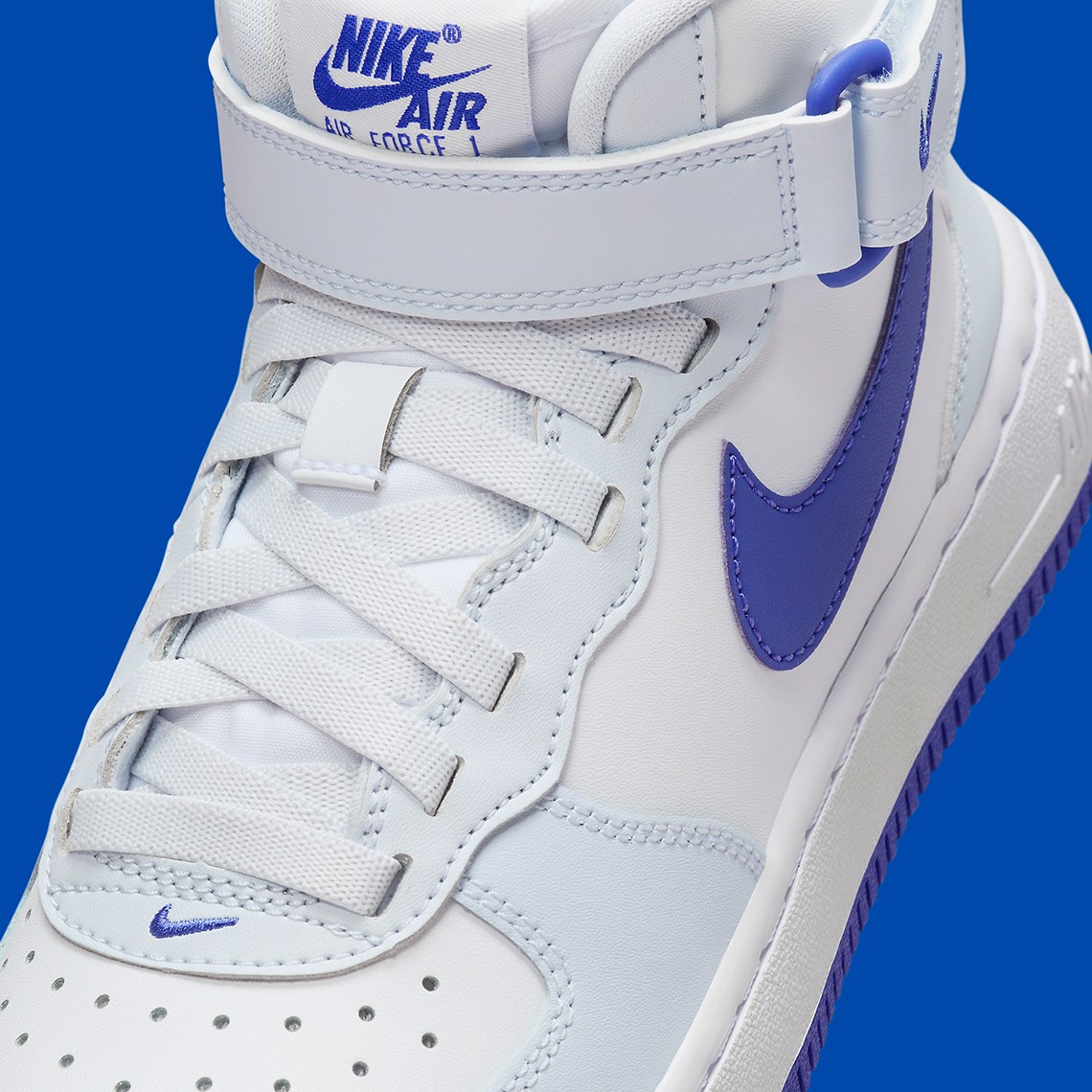 Nike Air Force 1 Mid GS "White/Royal Blue" | SneakerNews.com