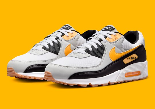 “Light Gum Brown” Bottoms Appear On This Yellow-Accented Nike Air Max 90