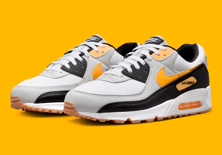 NIB Men Nike Air Max 90 FB9658 101  White/Photon Dust/Black/Laser Orange Men main image 3