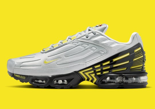 “Metallic Silver” Uppers Bring A Futuristic Look To The Nike Air Max Plus III