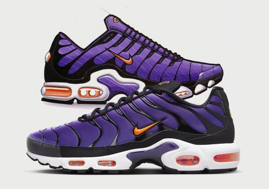 Available Now: Nike Air Max Plus “Voltage Purple” (Kids Sizes)