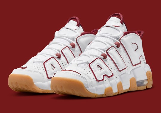 This Kid’s Nike Air More Uptempo Kicks Back In “Team Red/Gum”