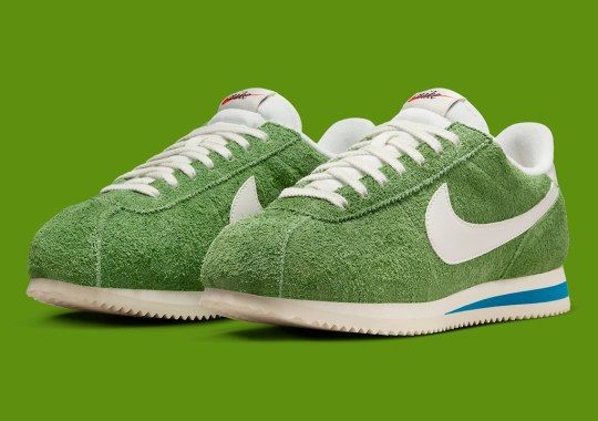 Hairy Green Suede Covers The Nike Cortez