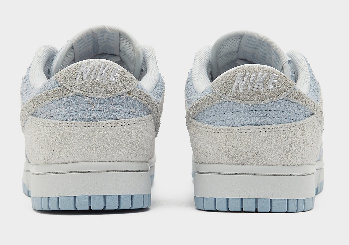 Nike Dunk Low Grey Blue Hairy Suede 2
