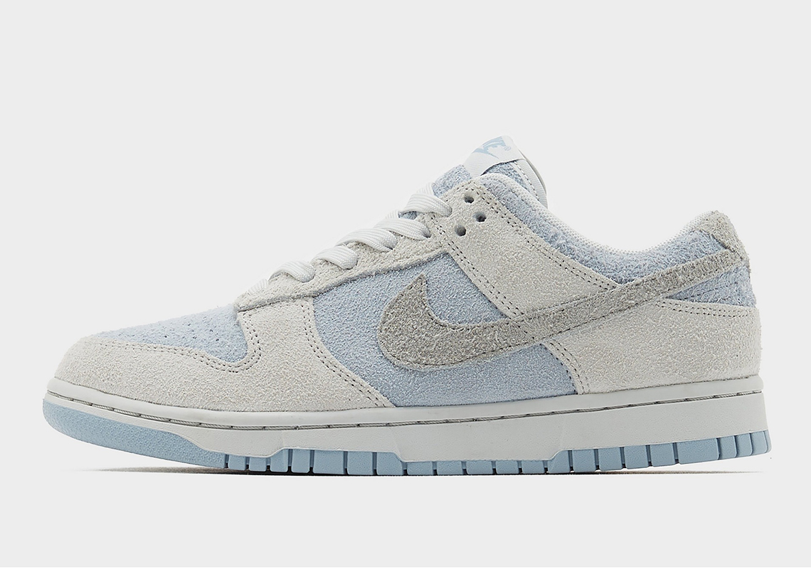 Nike Dunk Low Grey Blue Hairy Suede 7