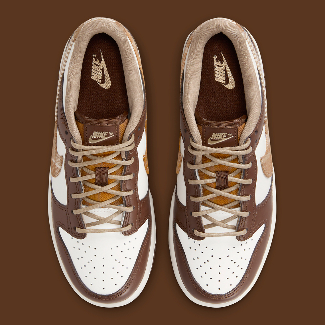 A Fashionable Brown Plaid Accents This Nike Dunk Low For Fall/Winter ...