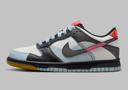 A “Multi-Grey” Finish Lands On This Kids’ Nike Dunk Low