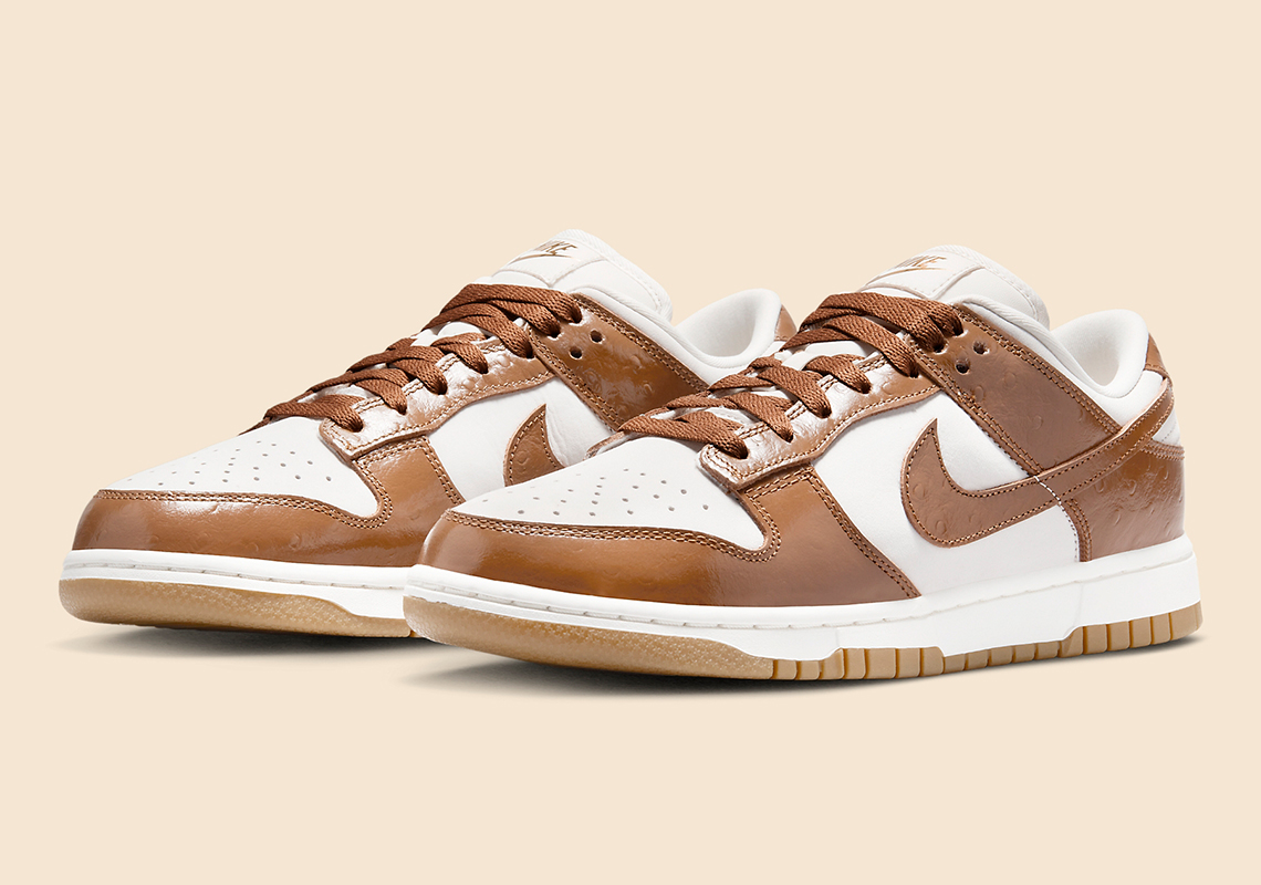 The Nike Dunk Low “Brown Ostrich” Delivers An Air Of Luxury