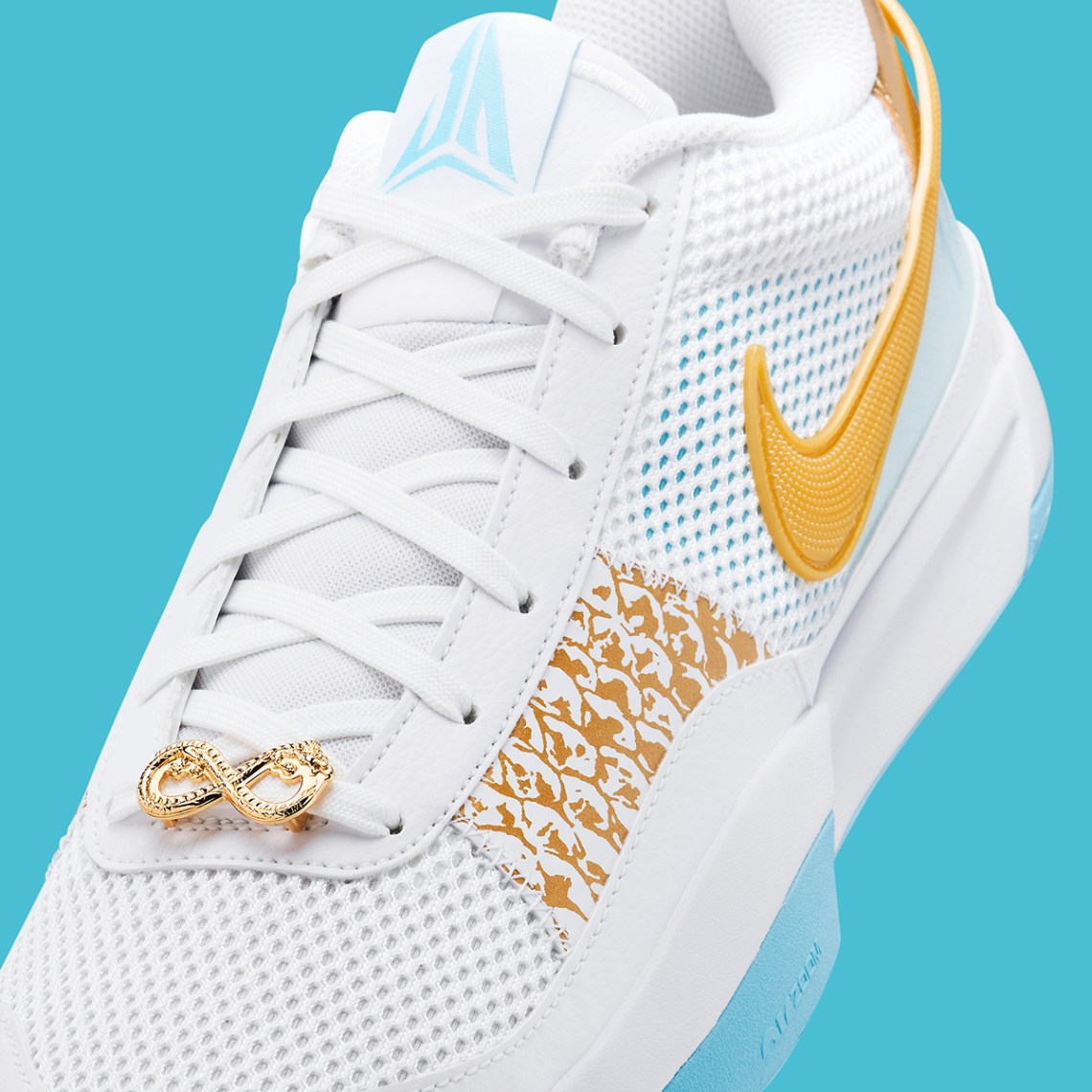 NIKE Ja 1 EP Year Of The Dragon Sz 10  Chinese New Year FV1290-100 White/Gold Nike Ja 1 Year of the Dragon Men main image 3