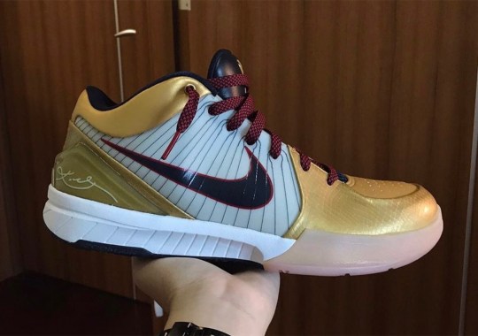 First Look At The Nike Kobe 4 Protro "Gold Medal"