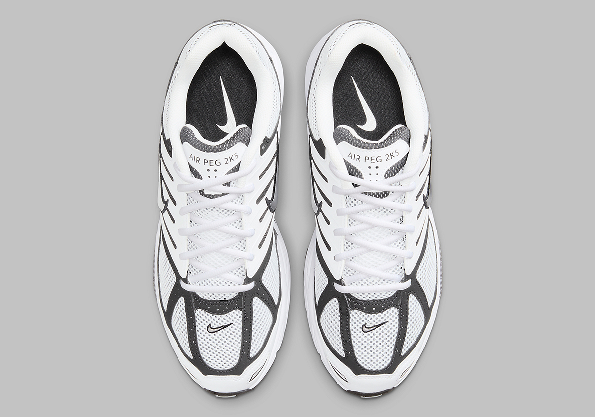 Nike Pegasus 2k5 White Black Metallic Silver Fj1909 100 2