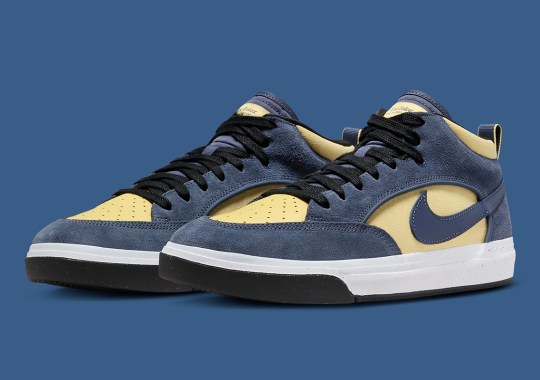 “Thunder Blue” And “Saturn Gold” Are Offset On The Latest and Nike SB Leo Baker