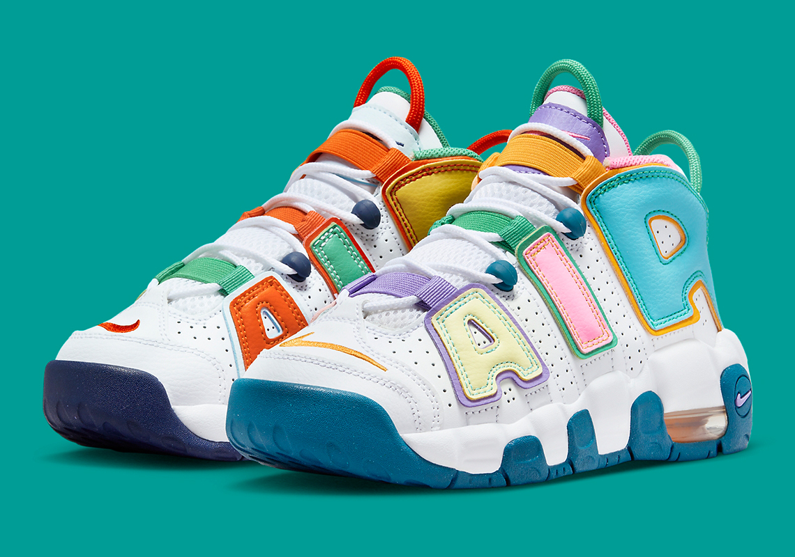 Nike What The Air More Uptempo Gs Multi Color Fq8363 902 2