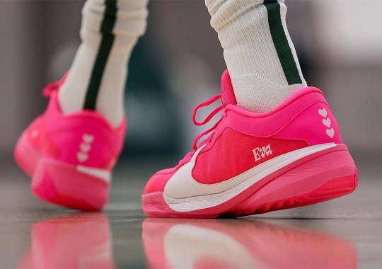 Giannis Antetokounmpo’s Nike channel Zoom Freak 5 PE Honors The Birth Of His Daughter Eva