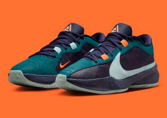 Teal, Purple And Orange Apply An Unsuspecting Multi-Color Treatment To The Nike channel Zoom Freak 5
