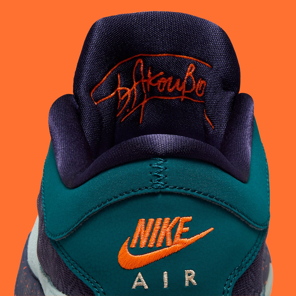 Nike Zoom Freak 5 Navy,Teal, Orange with Mint Swoosh nike-zoom-freak-5-teal-mint-  main image 2
