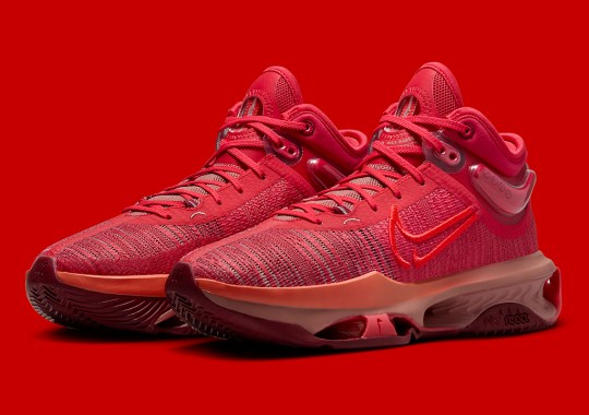 The Nike Zoom G.T. Jump 2 Dresses Up In An All-Red Colorway