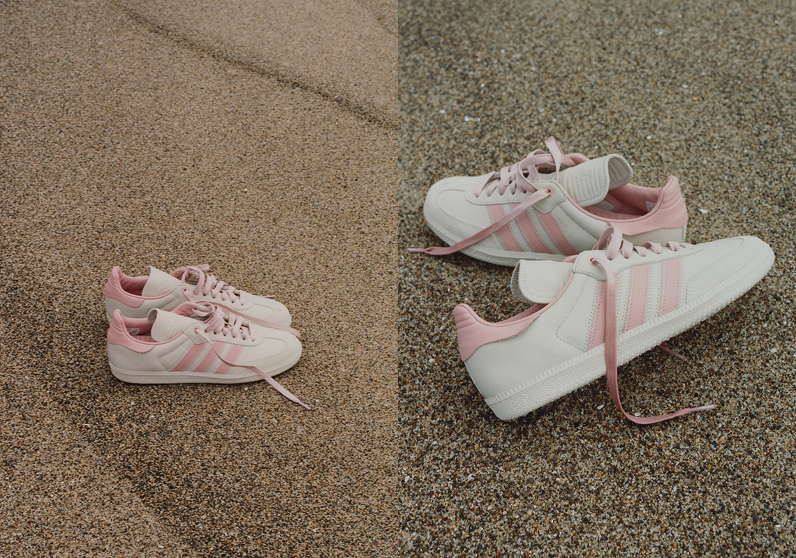 pharrell humanrace adidas samba tan pink release date 5
