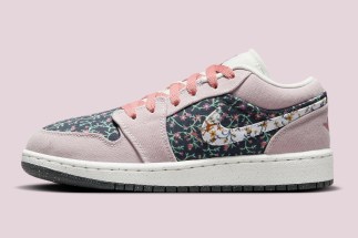 A Floral Pattern Blooms On This Kid’s Air Jordan 1 Low