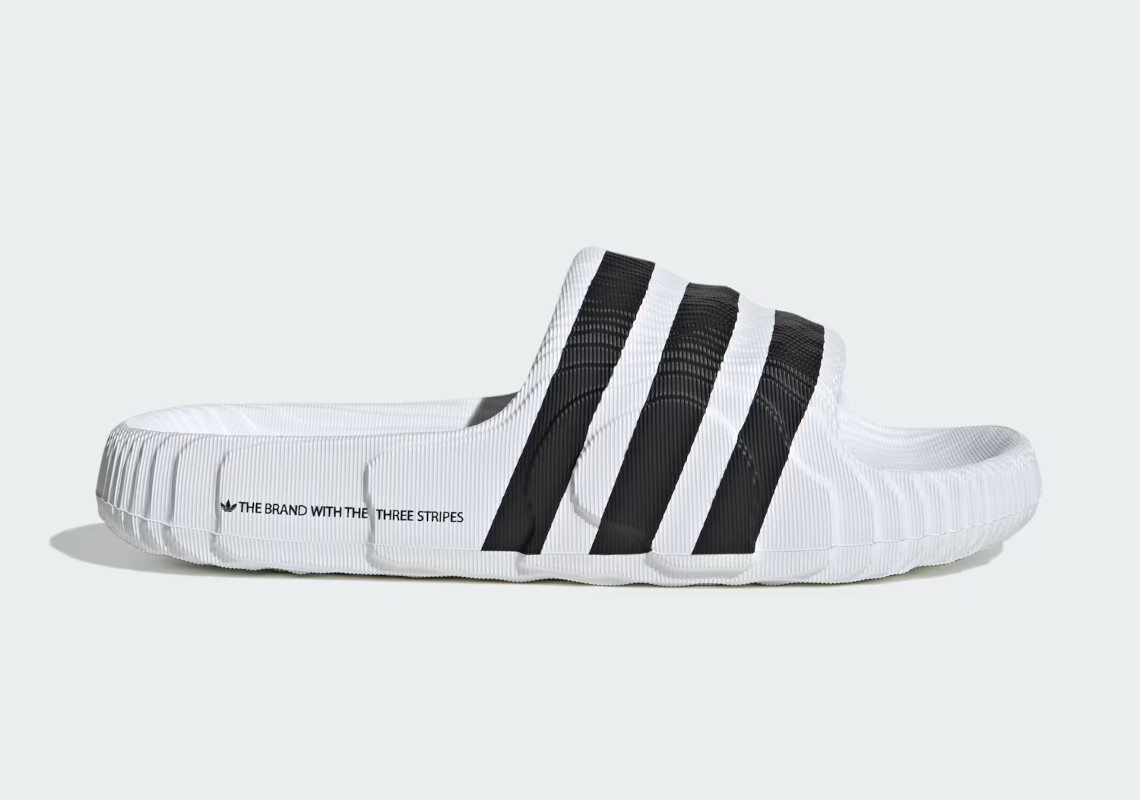 Adidas Adilette 22 Slides White Black If3668 1